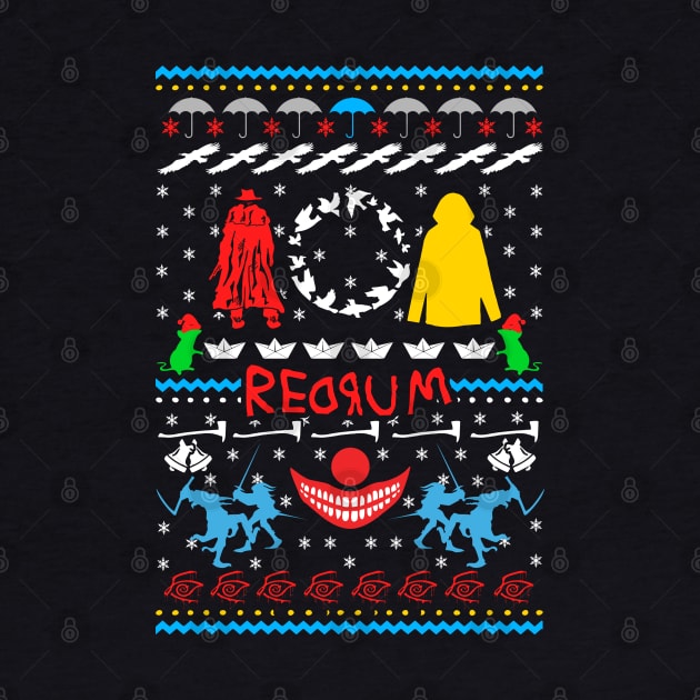 Stephen King Inspired Ugly Christmas Sweater by KsuAnn